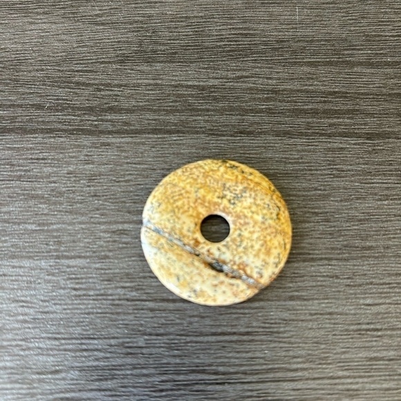 Jasper Gemstone Donut‎ Shaped Pendant Bead - Picture 3 of 5